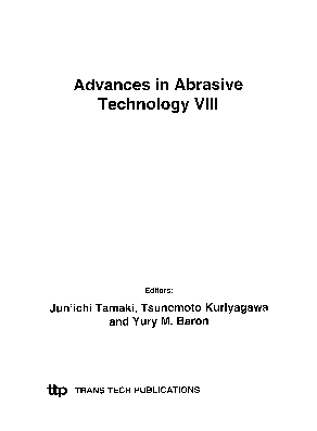 Advances in Abrasives Technology VIII